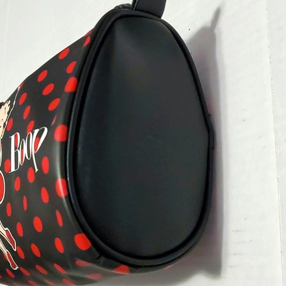 Sexy Betty Boop Black & Red Polka Dot Cosmetic Travel Bag